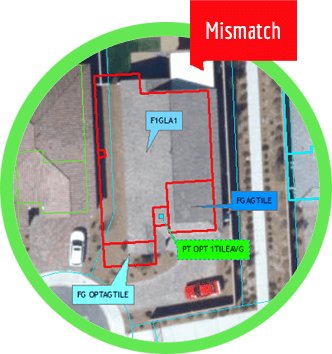 Aerial imagery mismatch identified